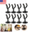 8pcs Round Guitar Wall Hanger Set, Space Saving Secure Mount for All Instruments, Easy Install 2