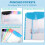 12 Pack A4 Punched Pockets Plastic Wallets - 11 Holes Expandable Binder Pocket Envelope File Folders 2