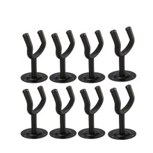 8pcs Round Guitar Wall Hanger Set, Space Saving Secure Mount for All Instruments, Easy Install