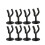 8pcs Round Guitar Wall Hanger Set, Space Saving Secure Mount for All Instruments, Easy Install 1