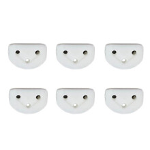6Pcs White Classical Guitar String Retainer Set with Guitar String Ties for Folk Guitar