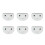 6Pcs White Classical Guitar String Retainer Set with Guitar String Ties for Folk Guitar 1