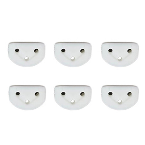 6Pcs White Classical Guitar String Retainer Set with Guitar String Ties for Folk Guitar