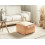Beliani Pouffe SHERALI Cotton Orange 2