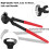 Kits de Ferramentas de Ferrador Profissional de 5 PeçAs com PinçA de Casco de 14 Polegadas, Ferramentas de Cuidado de Casco para Cavalos, Gado, 7