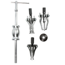 5pcs Universal 3-Jaw Slide Hammer Puller Set for Gears Bearings Chrome Steel