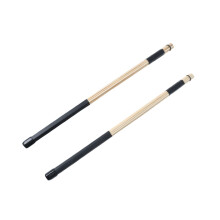 Drum Brushes and Bamboo Drum Rods Hybrid Design for Jazz Low Volume Control Black Finish