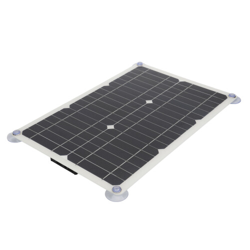 100W 18V Solar Panel Kit, 42x28cm, USB & DC Outputs