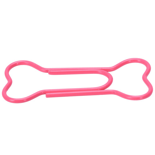 Metal Paper Clips 24 Pieces in PVC Box Bone 2