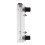 Black Adjustable Knob 0.1-1 GPM Panel Type Water Flow Meter LZM-15 4