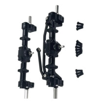 RC Car Portal Axle Metal Differential Bridge Kit for WPL C14 C24 C34 B14 B24 Black Upgrade Parts