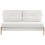 Beliani Sofa Bed 2 Seater EDLAND Boucle Off-White 4