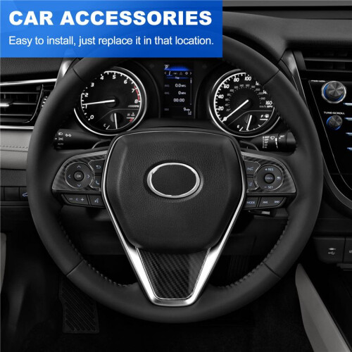 3PCS Steering Wheel Button Decorative Cover for  Camry 2018 2019 8Th Multimedia Accessories 2