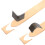Leather  Tools Corner Round Hand Cutter Punch Leather Handmade  Tools Punching Hand 10Pcs Belt  Oval Shape 2