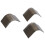 Leather  Tools Corner Round Hand Cutter Punch Leather Handmade  Tools Punching Hand 10Pcs Belt  Oval Shape 7