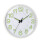 Silent Quartz Wall Clock 12in White Frame, Luminous, Battery Powered 2