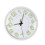 Silent Quartz Wall Clock 12in White Frame, Luminous, Battery Powered 5