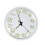 Silent Quartz Wall Clock 12in White Frame, Luminous, Battery Powered 7