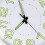 Silent Quartz Wall Clock 12in White Frame, Luminous, Battery Powered 8