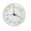 Silent Quartz Wall Clock 12in White Frame, Luminous, Battery Powered 11