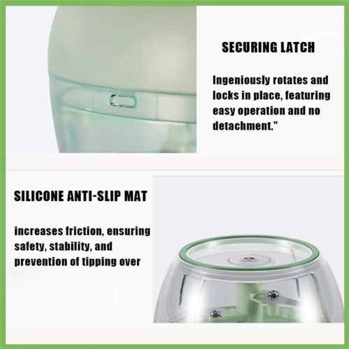 Portable Garlic Cutter - Manual Multi-Functional Vegetable Cutter for Kitchen, Small Garlic Machine for Easy Puree 1