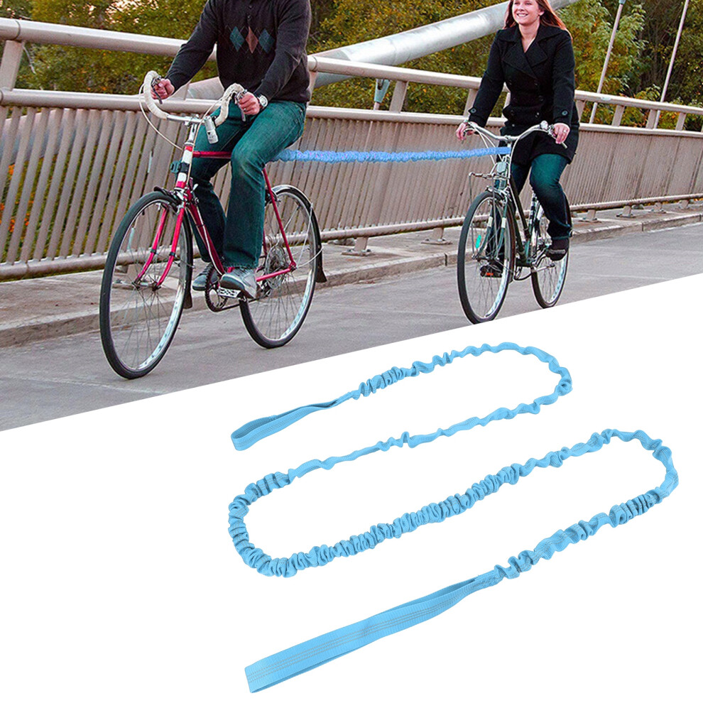 Stretchable Nylon Bike Tow Bar 2.7M Portable Rope For Running & Walking Blue 7691388987361