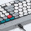 Retro Style Wireless Keyboard Mouse Set, 2.4G & Bluetooth, Rechargeable Black 6