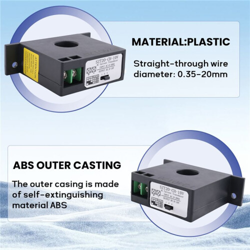 AC Current Transmitter AC Current Transducer Overload Protector Input AC 0-200A Output  0-10V SZT20-CH-10V 2