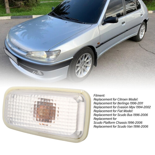 Bright Amber Front Left LED Side Marker Light for Citroen Berlingo & Partner 2