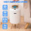 FEIDASH Automatic Trash Can with Lid, Small Plastic Trash Can, Motion Sensor Trash Can for Bedroom, Bathroom, Kitchen B 4