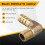 8mm Hose x 3/8" Male Thread 90 Degree Brass Elbow Barb Coupler Connector 2