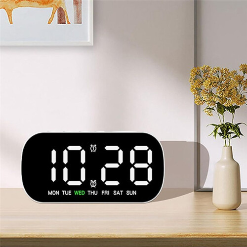 Electronic  Clock - Portable LED Alarm, Multifunctional Table Timer Compact Bedside Display Clocks 2