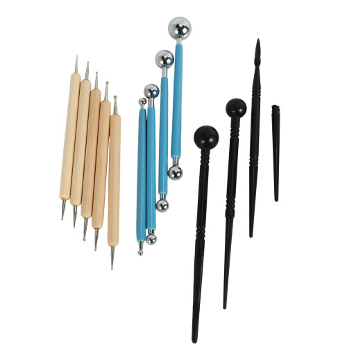 13 Piece  Stylus Dotting Tools, Clay Pottery Modeling Set, Rock Painting Kit 2