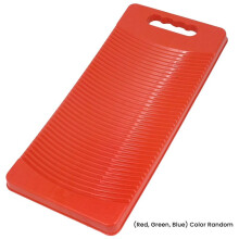 3X Plastic Rectangle Washboard Wash Clothes Board 50cm Long Red, Green, Random