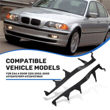 Car Front Upper Headlight Cover Strip Set Trims Headlight Sealing Strip Gasket for E46 4 Door 325I 2002-2005 63126921859 63126921860
