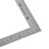 Stainless Steel 25x50cm 90 Degree Angle Try Square Ruler Measure Tool 6