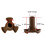 8X Microwave Turntable Coupler,Microwave Oven Roller Guide Support, Microwave Oven Rotary Core Coupling 3
