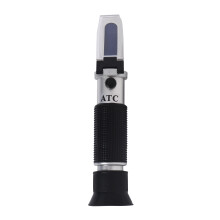Beer Wort and Wine Refractometer, Dual Scale - Specific Gravity 1.000-1.120 and Brix 0-32%, Replaces Homebrew Hydrometer (Aluminum)