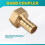 12mm Hose Barb 1/2BSP Female Thread Quick Joint Connector Adapter Gold 2
