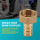 12mm Hose Barb 1/2BSP Female Thread Quick Joint Connector Adapter Gold 4