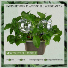 4X Automatic Plant Watering Globes Plastic Self Watering Plant Waterer Watering Bulbs for Indoor Plants Drip Irrigation