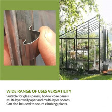 50pcs Greenhouse Glass Clips Stainless Steel Greenhouse Glazing Clips Greenhouse Glass Sprung G Clips Glazing Repairs