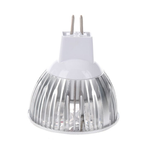 4X 3W 12-24V MR16 Warm White 3 LED Light Spotlight Lamp Bulb Only 1