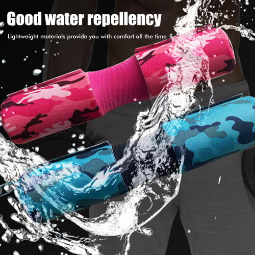 Camouflage Foam Barbell Squat Pad 45*9cm Neck Shoulder Support Gym 2