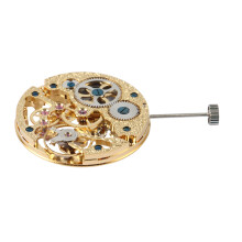 17 Jewels Gold Asian Full Skeleton for Men's Watch 6497 Hand-Winding Movement Mens Skeleton Movement