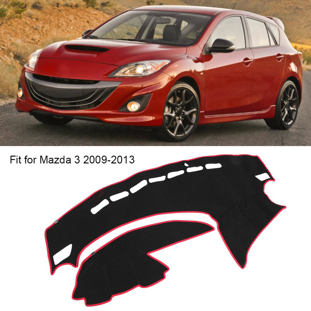 Mazda 3 Dash Cover Dashmat Sunshade Uv Resistant 1 Piece Black 9311393334940