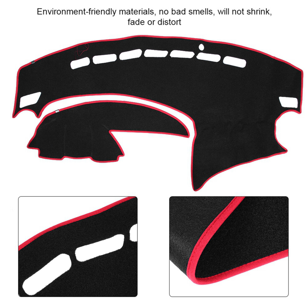 Anti-Glare Dash Mat For Mazda 3 2009-2013 Cover Black 7293282751354