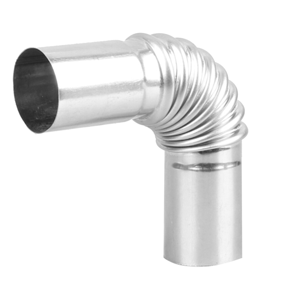 Car Heater Air Vent Ducting Elbow Pipe Outlet Exhaust Connector For Webasto Eberspaecher Parking Heater Silver 4714120337736