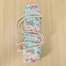 20 Pockets Art Paint Brushes Case Roll Pen Holder Canvas Pouch Bag