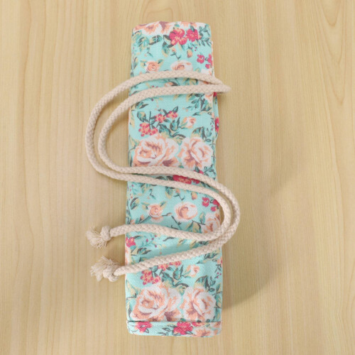 20 Pockets Art Paint Brushes Case Roll  Pen Holder Canvas Pouch Bag